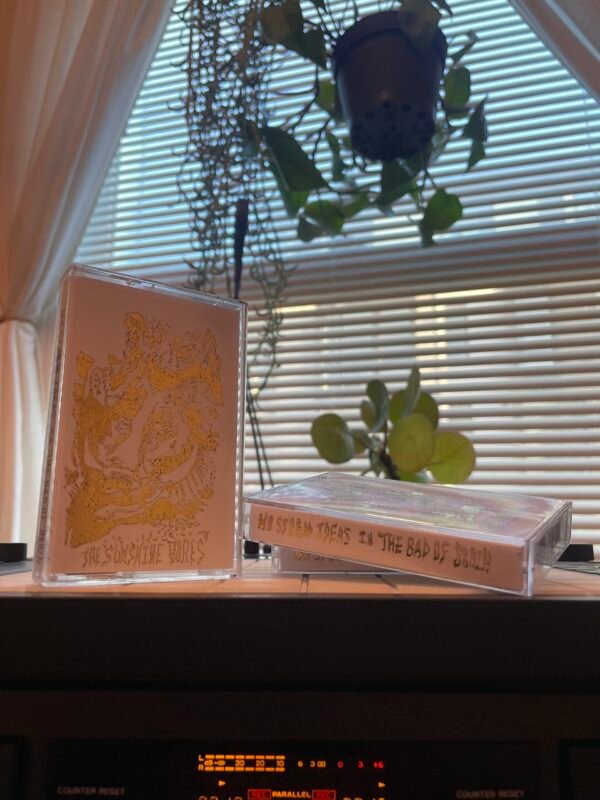 White addition of the "No Storm Ideas in the Bad of Brain" Cassette by The Sunshine Bores.